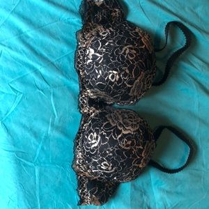 Felina Lingerie black lace push-up bra 34B